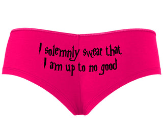 I Solemnly Swear I Am Up To No Good - Fuchsia Boyshort