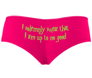 I Solemnly Swear I Am Up To No Good - Fuchsia Boyshort