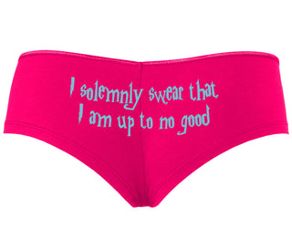 I Solemnly Swear I Am Up To No Good - Fuchsia Boyshort