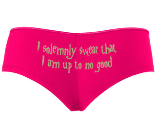 I Solemnly Swear I Am Up To No Good - Fuchsia Boyshort