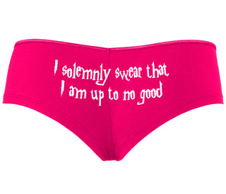I Solemnly Swear I Am Up To No Good - Fuchsia Boyshort