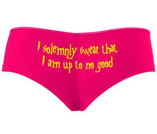 I Solemnly Swear I Am Up To No Good - Fuchsia Boyshort