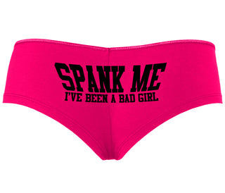 Spank Me I've Been A Bad Girl - Fuchsia Boyshort