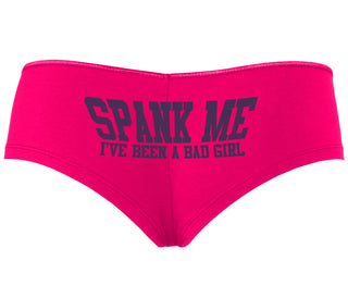 Spank Me I've Been A Bad Girl - Fuchsia Boyshort