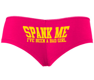 Spank Me I've Been A Bad Girl - Fuchsia Boyshort