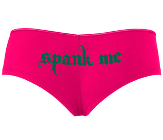 Spank Me - Goth Font - Fuchsia Boyshort
