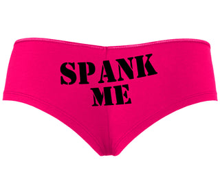 Spank Me. Stencil Design - Fuchsia Boyshort