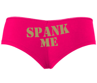 Spank Me. Stencil Design - Fuchsia Boyshort