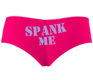 Spank Me. Stencil Design - Fuchsia Boyshort