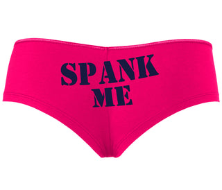Spank Me. Stencil Design - Fuchsia Boyshort