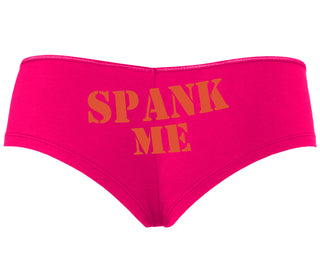 Spank Me. Stencil Design - Fuchsia Boyshort