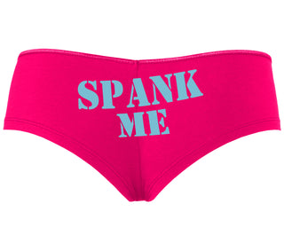 Spank Me. Stencil Design - Fuchsia Boyshort