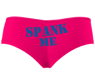 Spank Me. Stencil Design - Fuchsia Boyshort