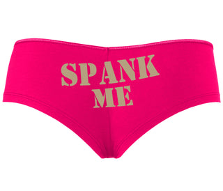 Spank Me. Stencil Design - Fuchsia Boyshort