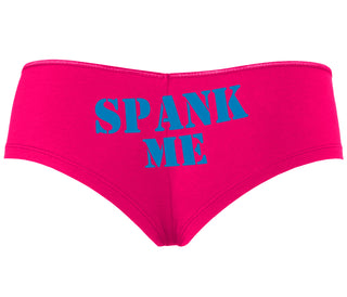 Spank Me. Stencil Design - Fuchsia Boyshort