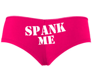 Spank Me. Stencil Design - Fuchsia Boyshort