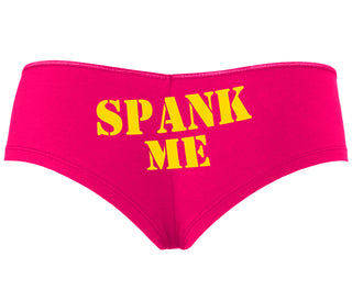 Spank Me. Stencil Design - Fuchsia Boyshort