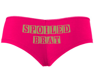 Spoiled Brat - Block Design - Fuchsia Boyshort
