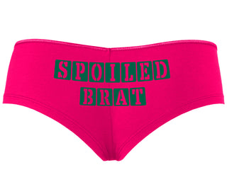 Spoiled Brat - Block Design - Fuchsia Boyshort
