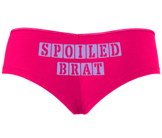 Spoiled Brat - Block Design - Fuchsia Boyshort