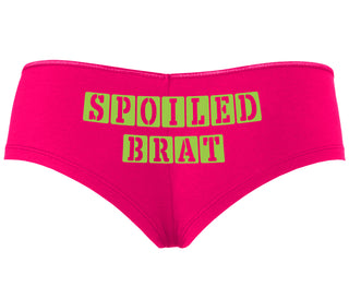 Spoiled Brat - Block Design - Fuchsia Boyshort
