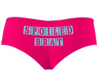 Spoiled Brat - Block Design - Fuchsia Boyshort