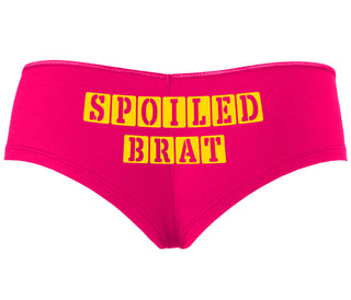 Spoiled Brat - Block Design - Fuchsia Boyshort