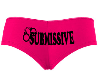 Submissive - Cuff Logo - Fuchsia Boyshort