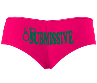 Submissive - Cuff Logo - Fuchsia Boyshort