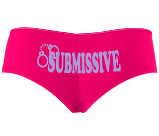 Submissive - Cuff Logo - Fuchsia Boyshort