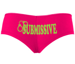 Submissive - Cuff Logo - Fuchsia Boyshort