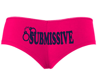 Submissive - Cuff Logo - Fuchsia Boyshort