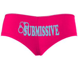 Submissive - Cuff Logo - Fuchsia Boyshort