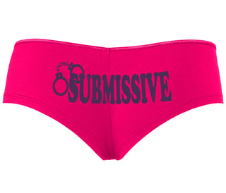 Submissive - Cuff Logo - Fuchsia Boyshort