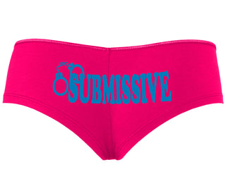 Submissive - Cuff Logo - Fuchsia Boyshort
