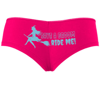 Save A Broom - Ride Me - Witch - Fuchsia Boyshort