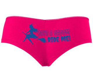 Save A Broom - Ride Me - Witch - Fuchsia Boyshort