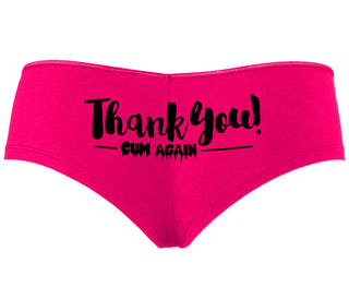 Thank You Cum Again - Fuchsia Boyshort