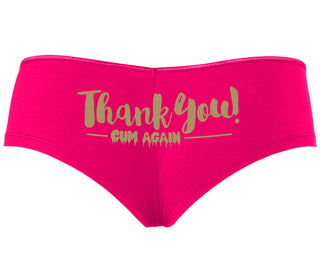 Thank You Cum Again - Fuchsia Boyshort