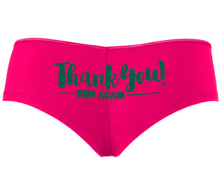 Thank You Cum Again - Fuchsia Boyshort