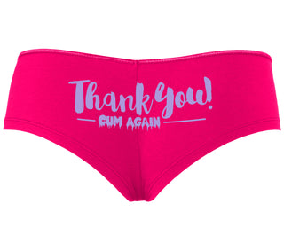 Thank You Cum Again - Fuchsia Boyshort