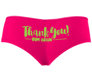 Thank You Cum Again - Fuchsia Boyshort
