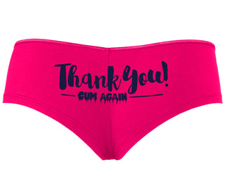 Thank You Cum Again - Fuchsia Boyshort