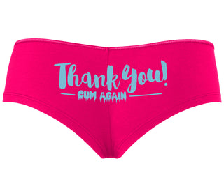 Thank You Cum Again - Fuchsia Boyshort