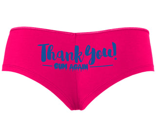 Thank You Cum Again - Fuchsia Boyshort