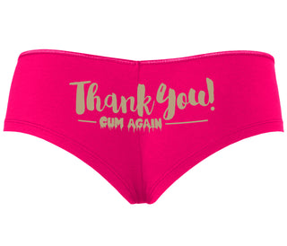 Thank You Cum Again - Fuchsia Boyshort
