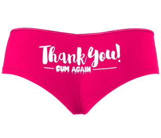 Thank You Cum Again - Fuchsia Boyshort