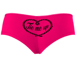 Tie Me Up - Cute Rope Design - Fuchsia Boyshort