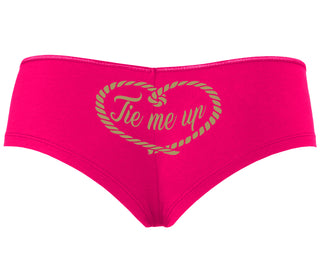 Tie Me Up - Cute Rope Design - Fuchsia Boyshort