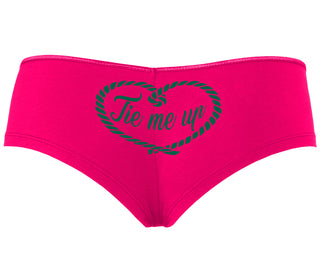Tie Me Up - Cute Rope Design - Fuchsia Boyshort